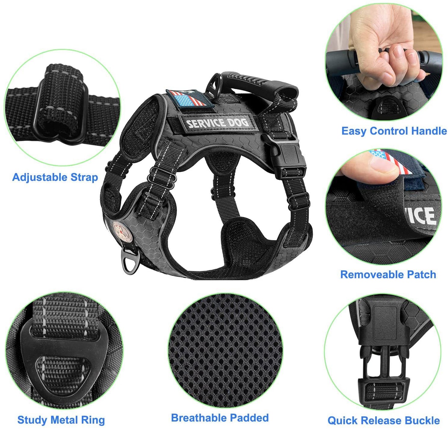 Dog Harness with Rope Leash