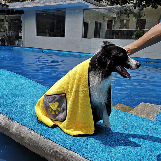 Double-Sided Absorbent Dog Bath Towel