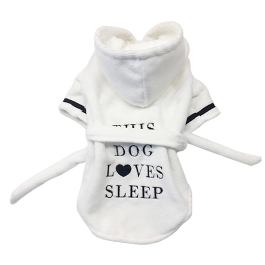 "This Dog Loves Sleep" Dog Robe