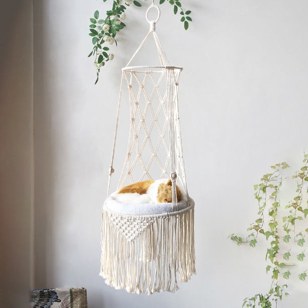 Hand Woven Hanging Cat Hammock