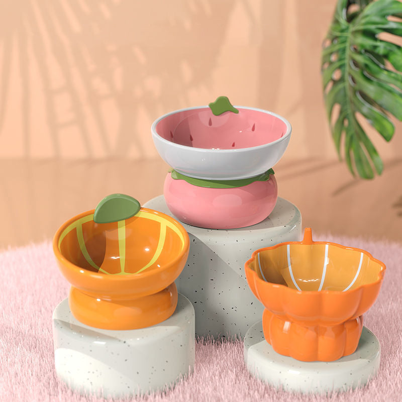 Fruit Themed Ceramic Pet Bowls