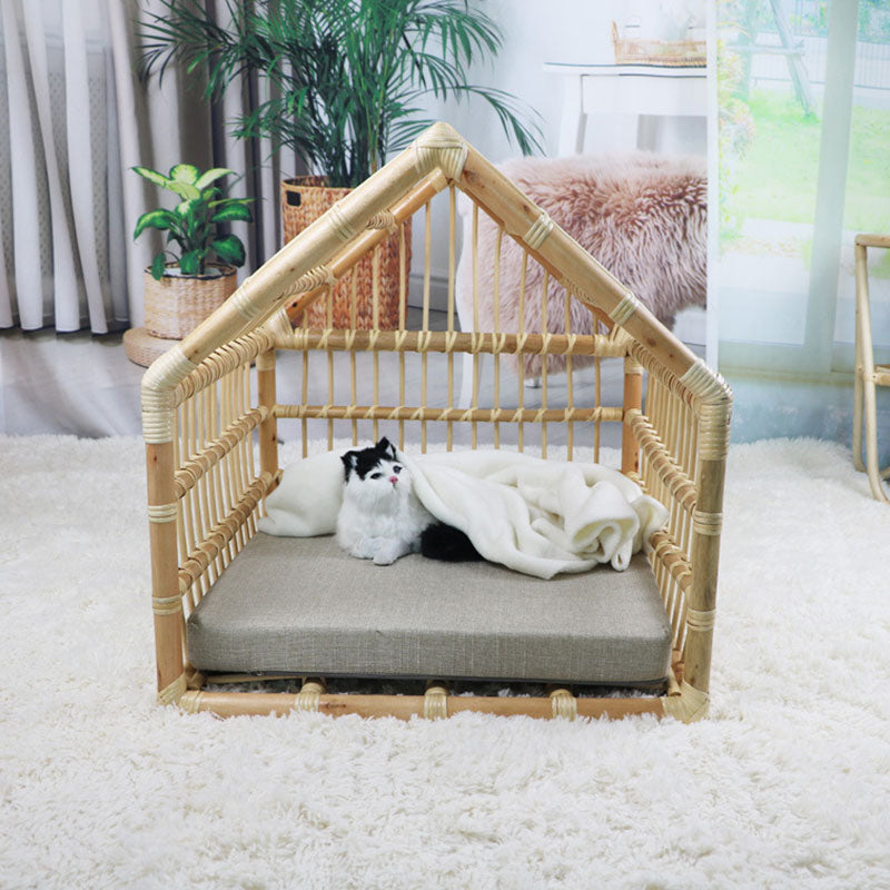 Handmade Oversized Rattan Woven Cat Nest