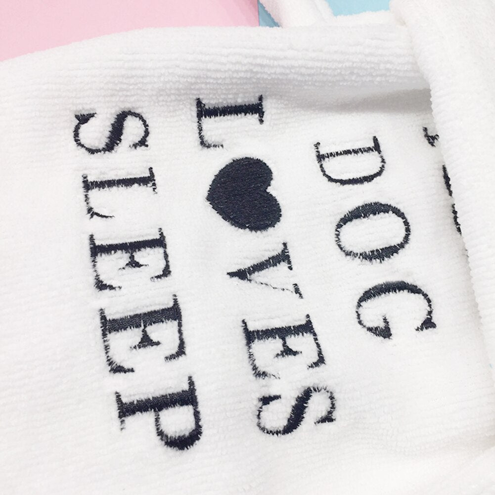 "This Dog Loves Sleep" Dog Robe