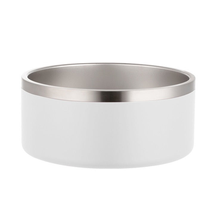 Stainless Steel Round Double Layer Dog Bowl