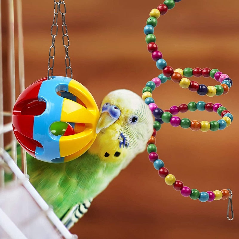 Bird Cage Toys, 10 pieces