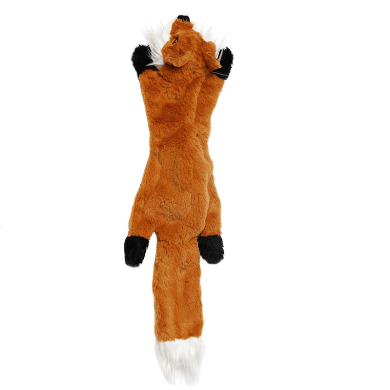 Animal Themed, No Stuffing Dog Toy, Crinkle, Squeaker