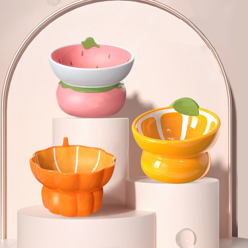 Fruit Themed Ceramic Pet Bowls