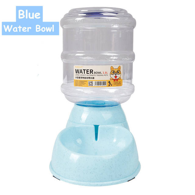 Large Capacity 3.8L Pet Feeder, Automatic Water Basin