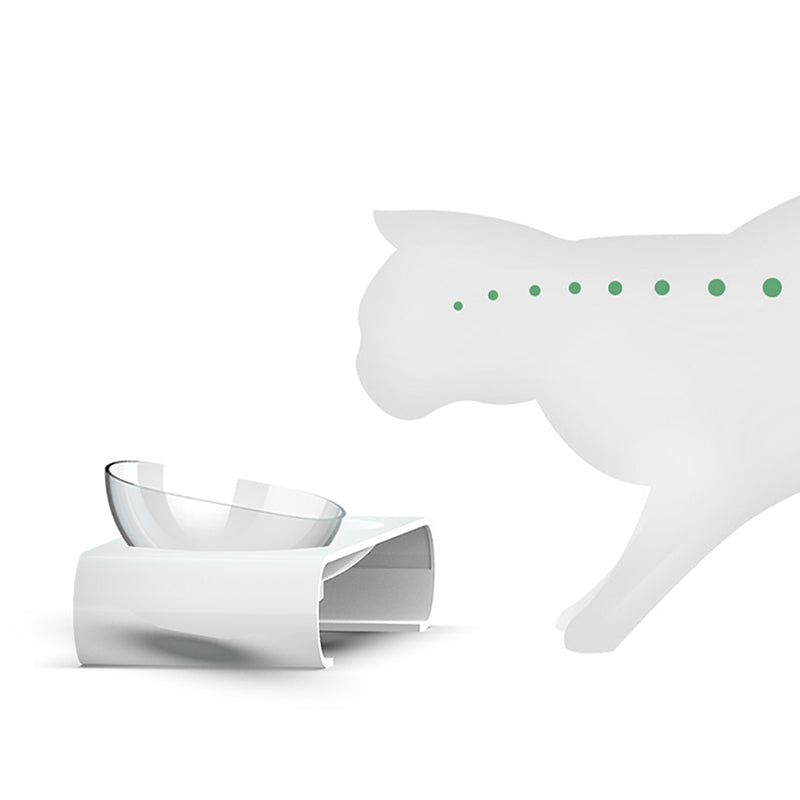 Double Angled Cat Bowl