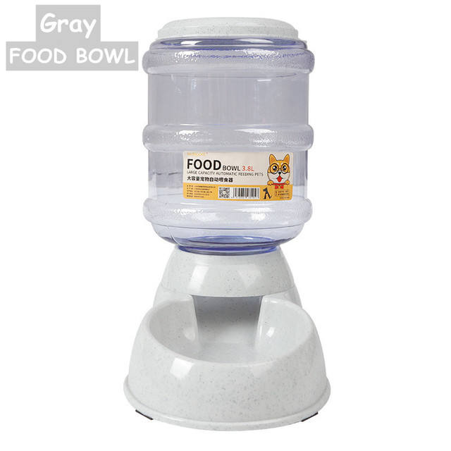 Large Capacity 3.8L Pet Feeder, Automatic Water Basin