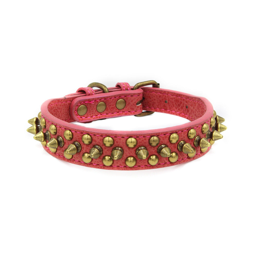 Antique Copper Rivet Pet Collar
