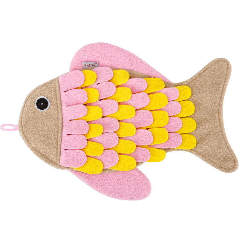 Fish-Shaped Cat Sniffing Pad, Food Puzzle