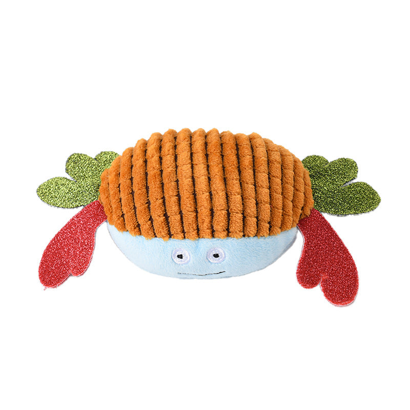 Crab Dog Toy with Squeaker