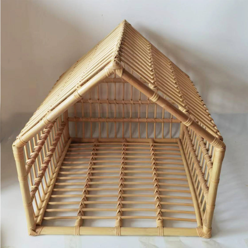 Handmade Oversized Rattan Woven Cat Nest