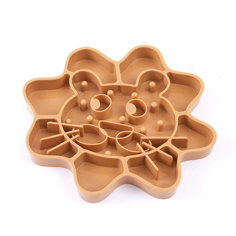 Cat Face Slow Food Bowl, Anti Choking Dog / Cat Bowl