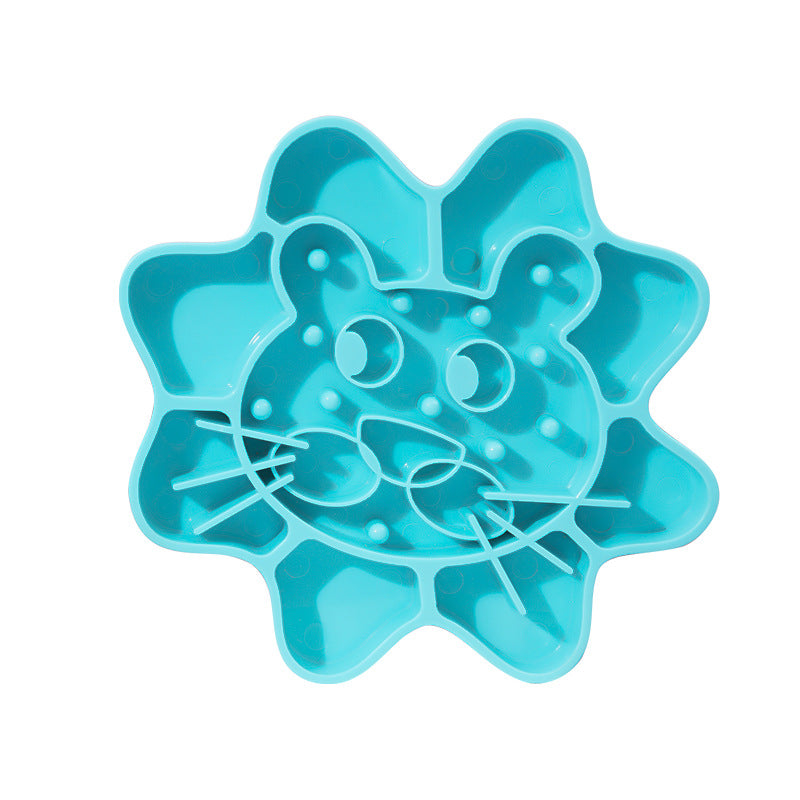 Cat Face Slow Food Bowl, Anti Choking Dog / Cat Bowl