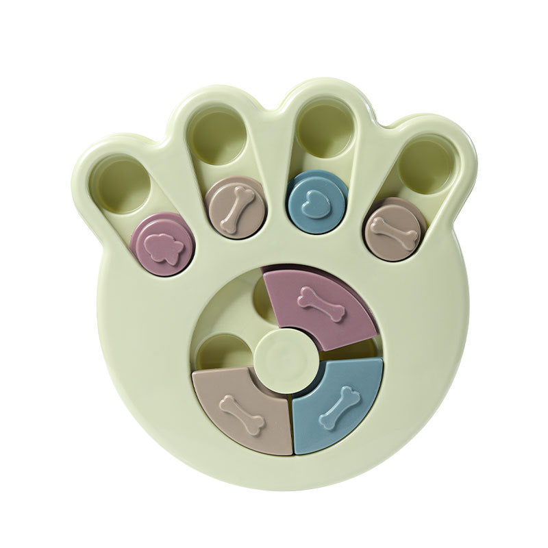 Claw Print Dog Toy, Pet Puzzle Slow Food Toy