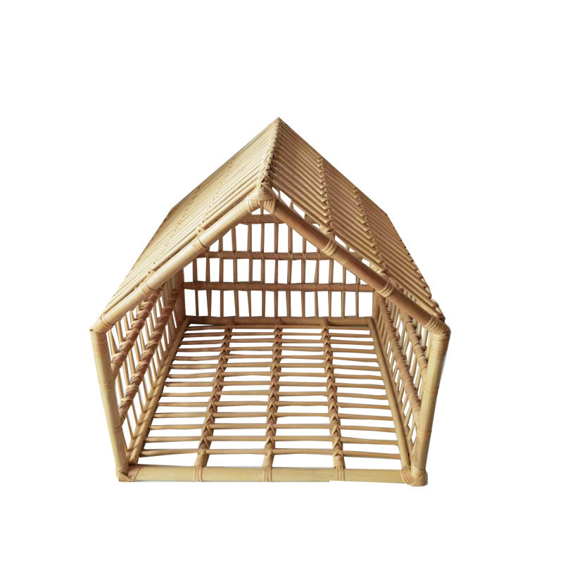 Handmade Oversized Rattan Woven Cat Nest