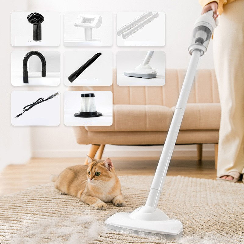 Cordless Household USB Charge Vacuum Cleaner, Pet Hair Suction Vacuum