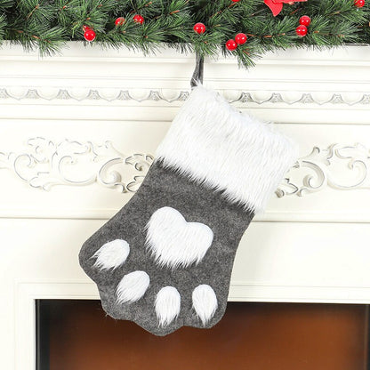 Dog Paw Christmas Stocking