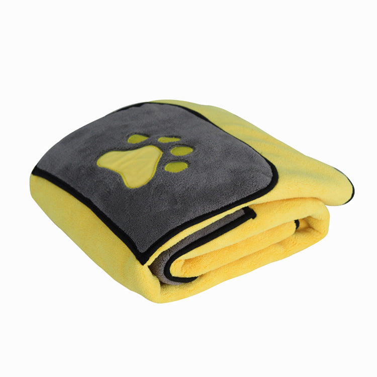 Double-Sided Absorbent Dog Bath Towel