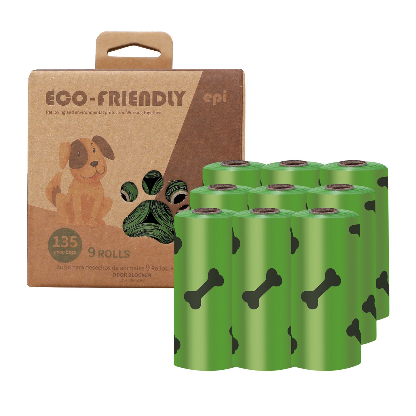 EPI Dog Poop Bags, Poop Bag Dispenser