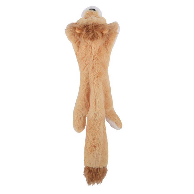 Animal Themed, No Stuffing Dog Toy, Crinkle, Squeaker