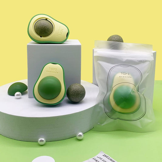 Avocado Mint/Fruit Ball Cat Toy