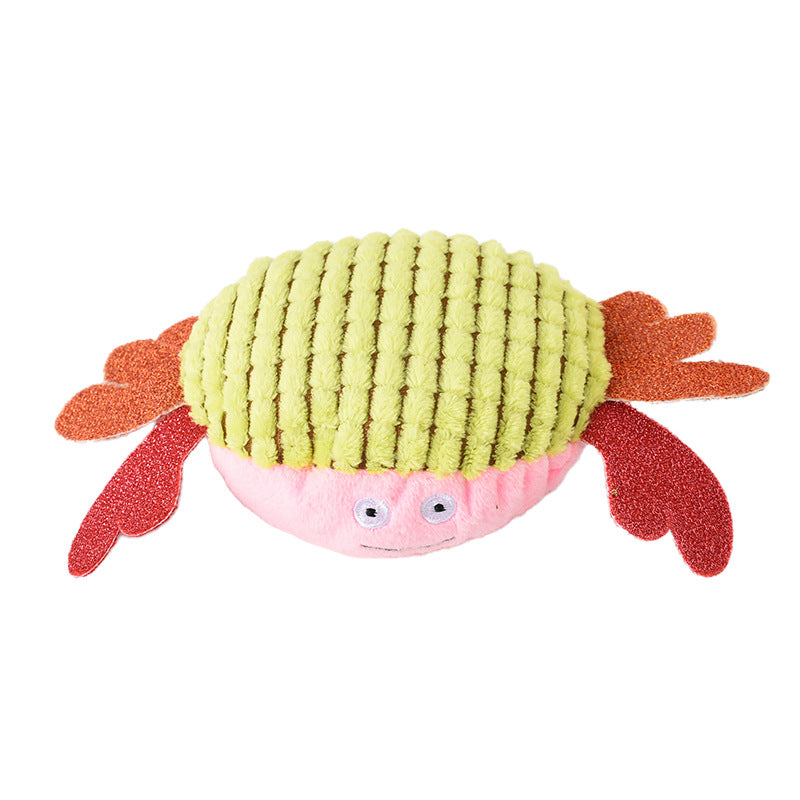 Crab Dog Toy with Squeaker