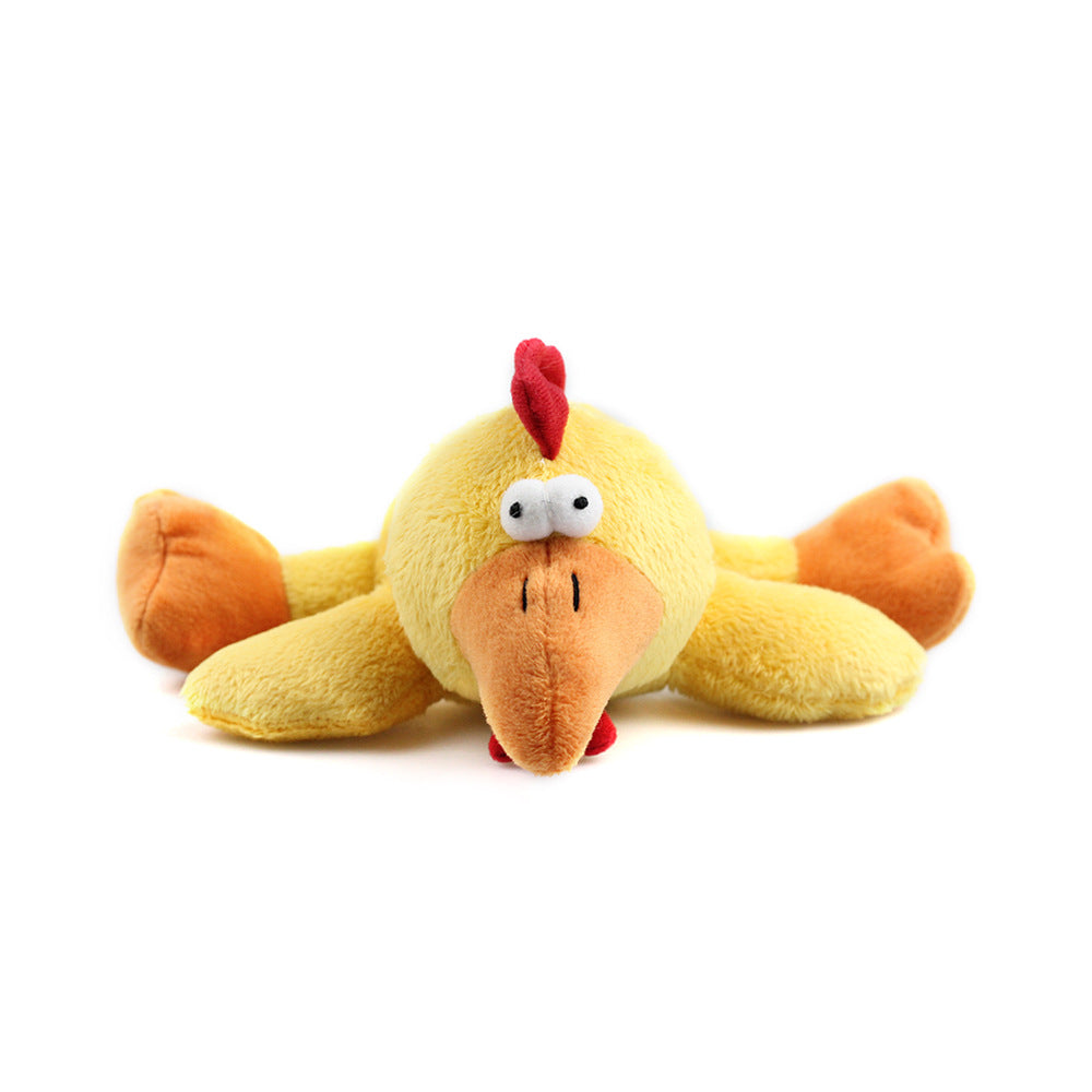 Duckling and Chick Dog Chew Toy with Squeaker