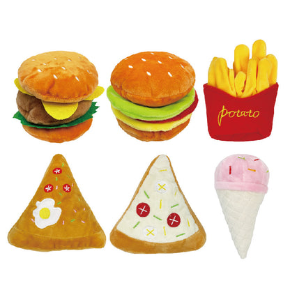 Fast Food, Dessert Dog Chew Toys