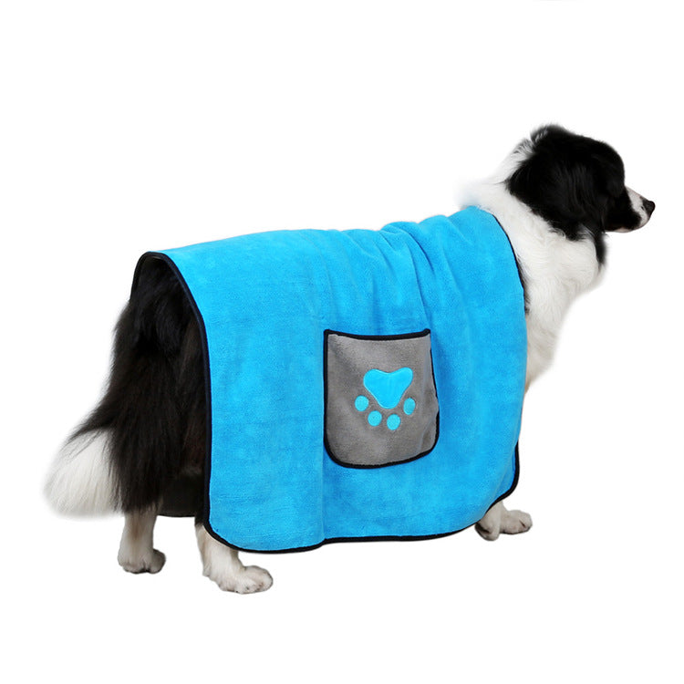 Double-Sided Absorbent Dog Bath Towel