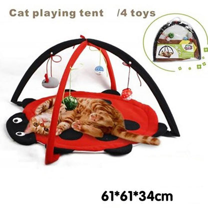 Cat Play Tent, Mobile Activity Playing Mat