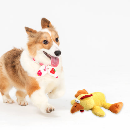 Duckling and Chick Dog Chew Toy with Squeaker