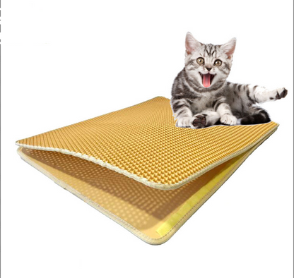 Double Layer Cat Litter Trapping Cat Mat