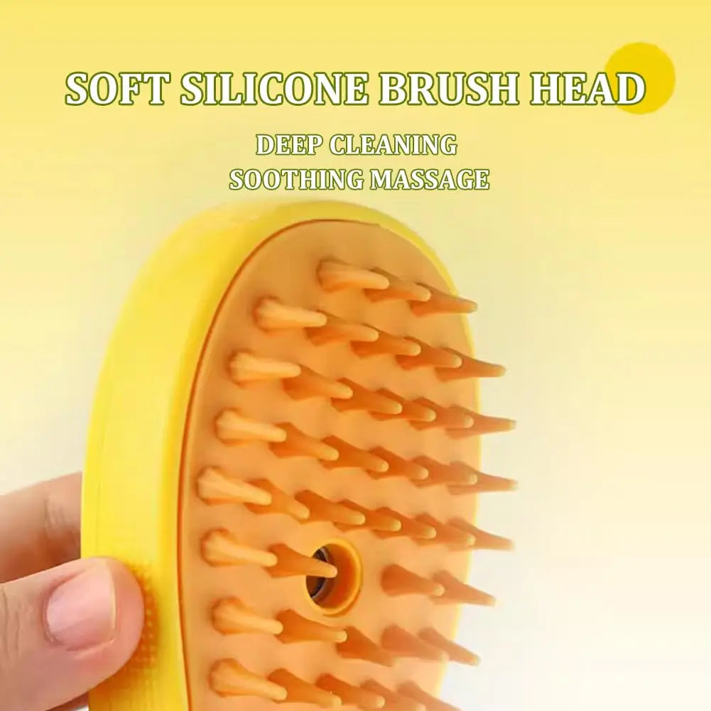 3 in 1 Self-Cleaning Massage Steam Pet Brush