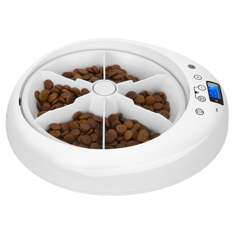 Automatic Pet Feeder, 6-Meal Compartments