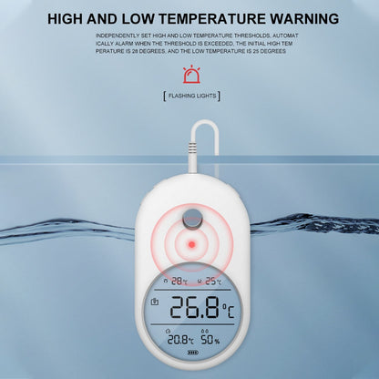 3-in-1 Electronic Aquarium Water Thermometer Hygrometer with Probe