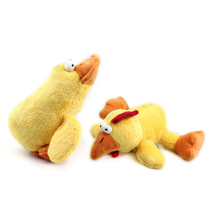 Duckling and Chick Dog Chew Toy with Squeaker