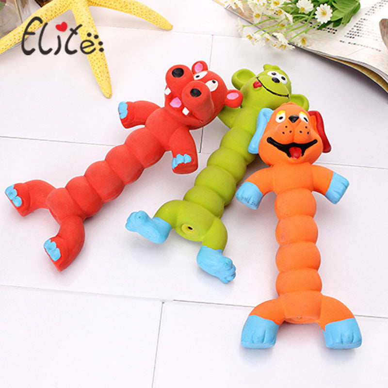 Latex Cartoon Shaped Molar Stick Dog Toy