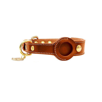 Leather Apple Airtag Dog Collar